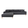Lido Lounge Sofa - venstrevendt  i mørkegrå