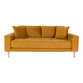 Lido 2,5 Personers Sofa - sennepsgul velour