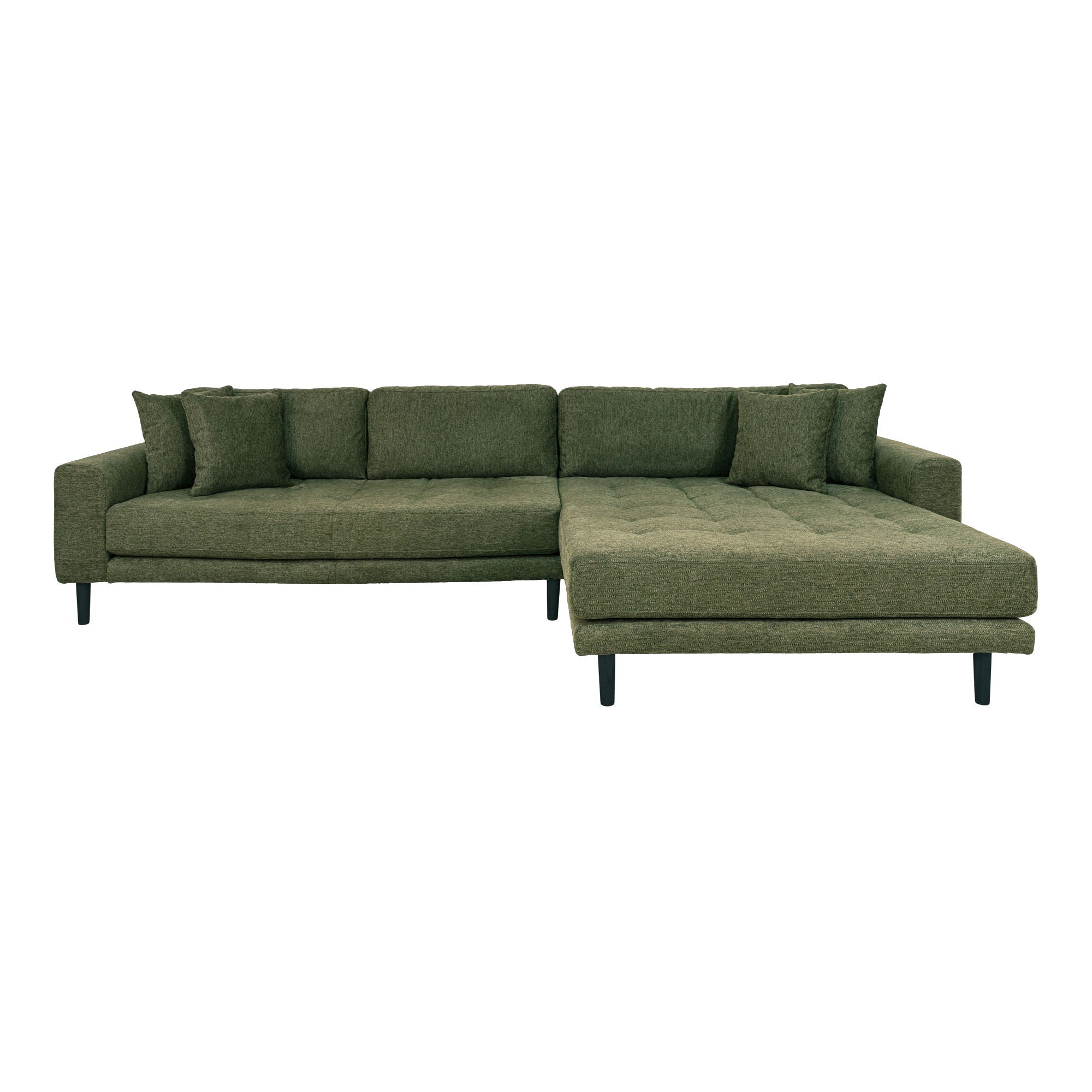 Lido Lounge Sofa - højrevendt i olivengrøn