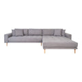 Lido Lounge Sofa - højrevendt i lysegrå