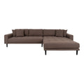 Lido Lounge Sofa - højrevendt i brun