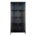 Brisbane Vitrineskab - sort 175cm