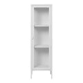 Brisbane Smalt Vitrineskab - hvid 140cm
